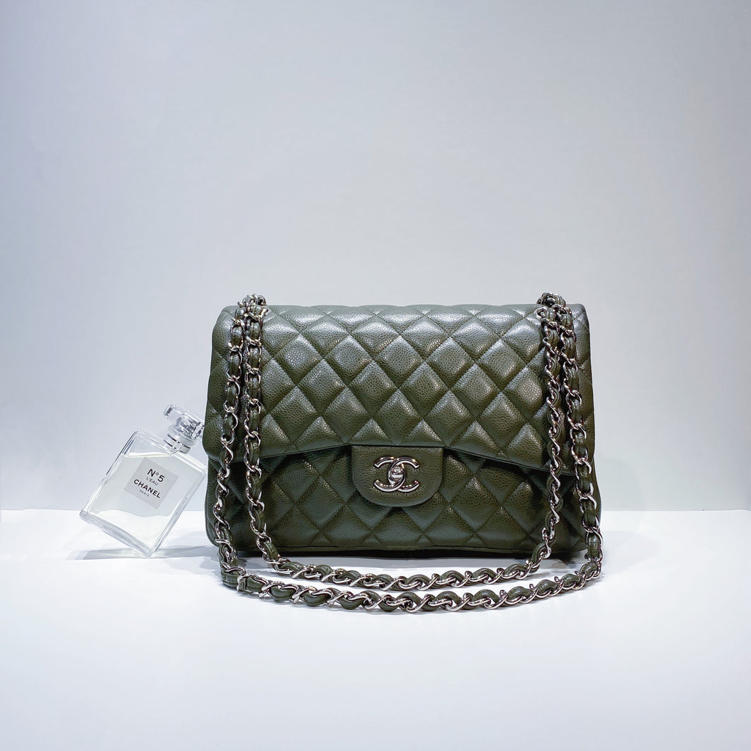 No.001514-Chanel Caviar Timeless Classic Flap Jumbo