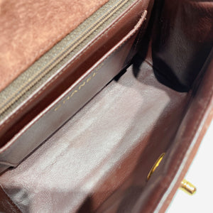No.3528-Chanel Vintage Suede Mini Flap Bag