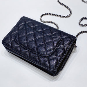 No.3411-Chanel Caviar Timeless Classic Wallet On Chain