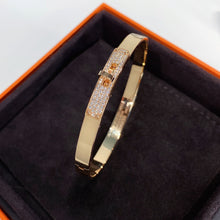 將圖片載入圖庫檢視器 No.001513-6-Hermes Kelly H PM 18K Rose Gold Bracelet
