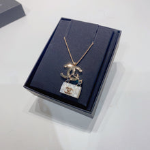 將圖片載入圖庫檢視器 No.3782-Chanel Coco Mark With Leather Handbag Charm Necklace

