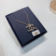 將圖片載入圖庫檢視器 No.3782-Chanel Coco Mark With Leather Handbag Charm Necklace

