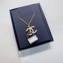 Charger l&#39;image dans la galerie, No.3782-Chanel Coco Mark With Leather Handbag Charm Necklace
