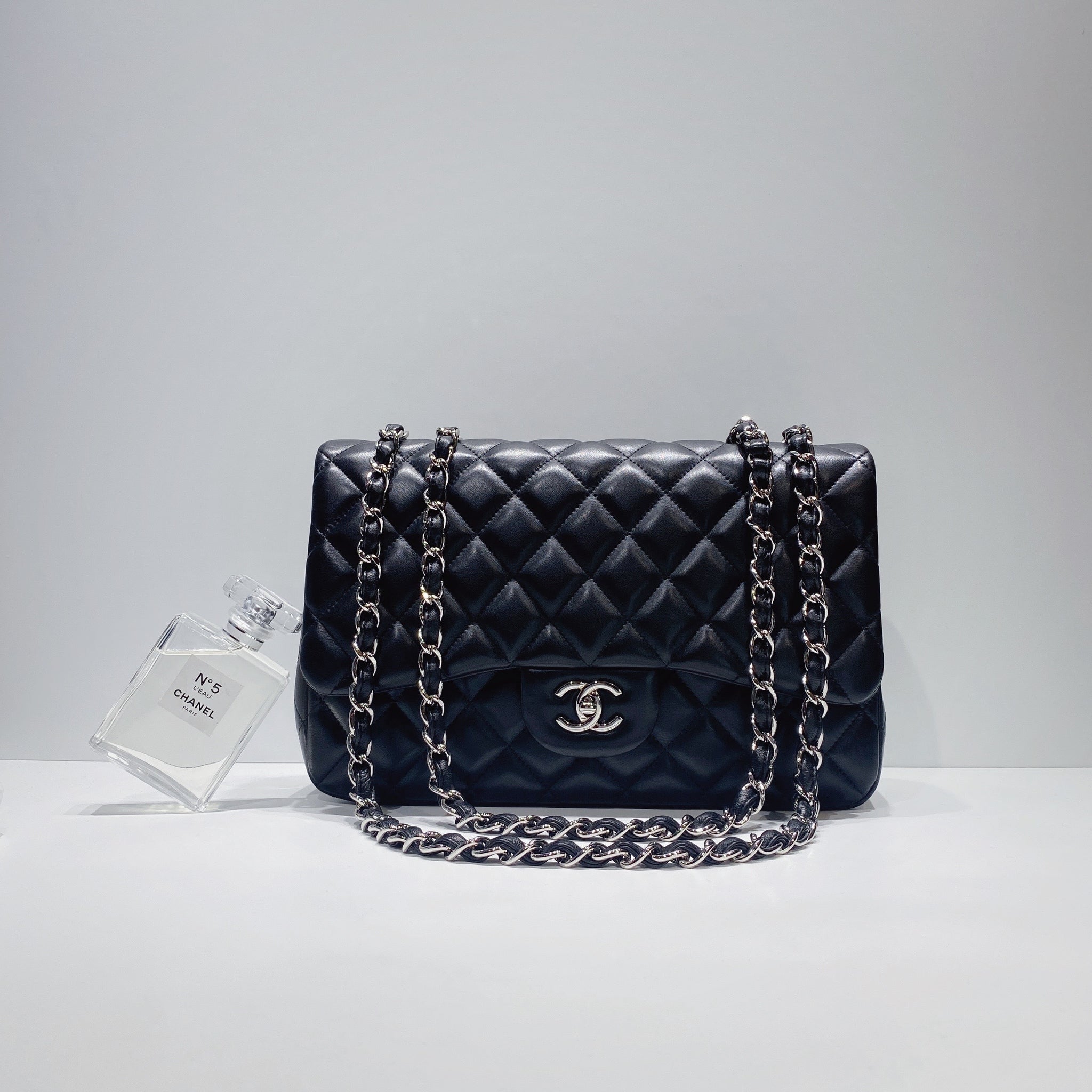 No.3417-Chanel Lambskin Classic Jumbo Single Flap Bag (Unsued / 未