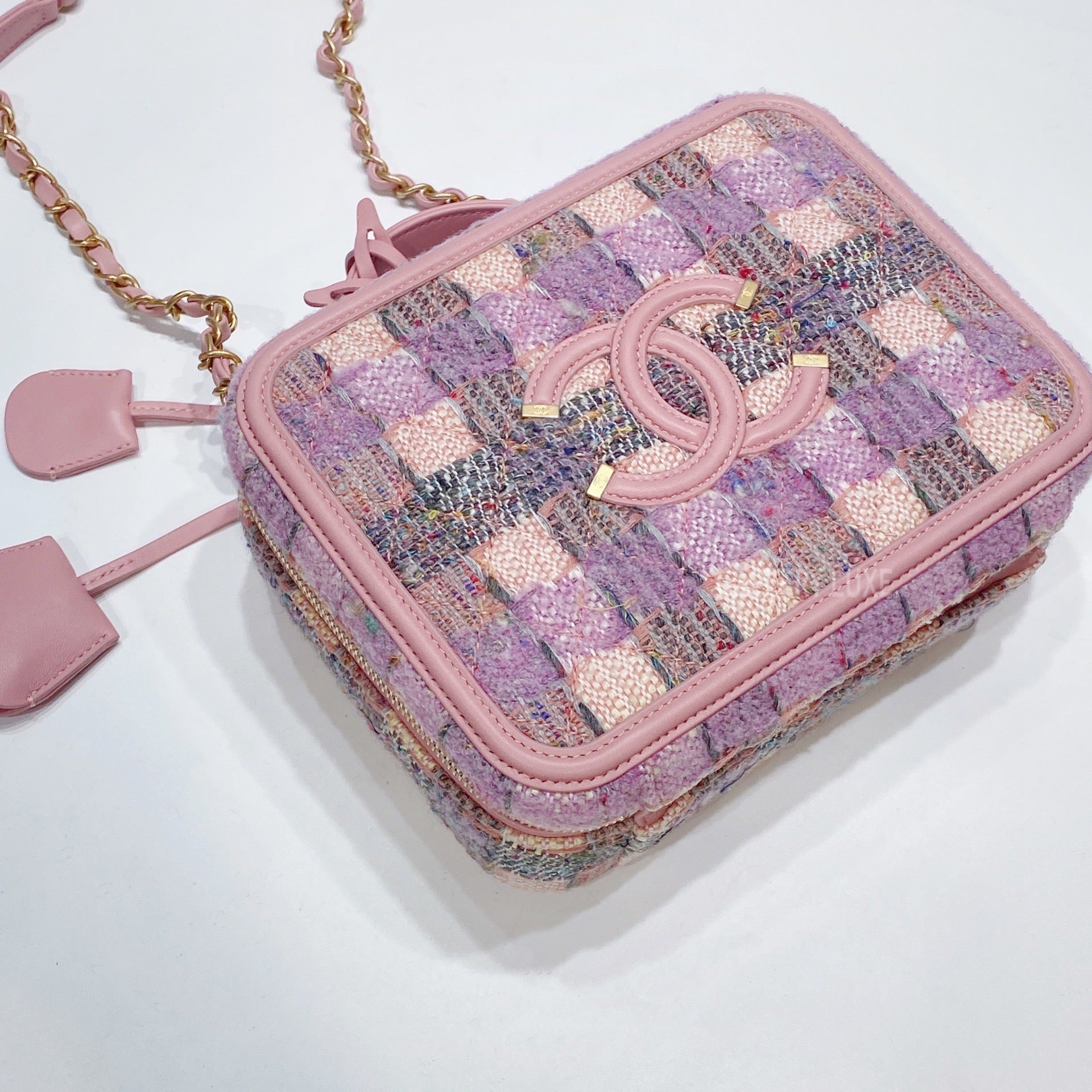 No.3416-Chanel Tweed Medium CC Filigree Vanity Case (Unsued / 未使用品) –  Gallery Luxe