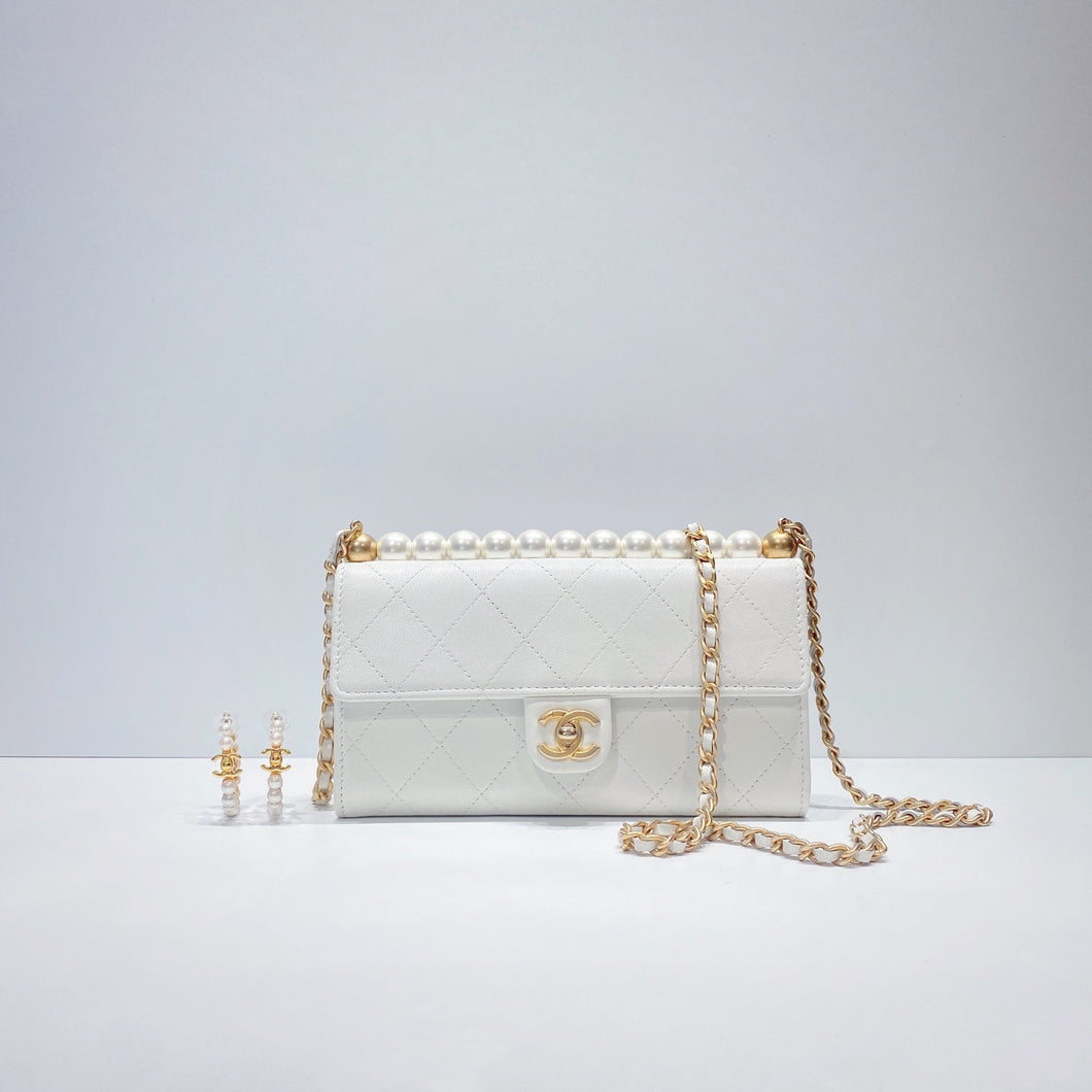 No.3413-Chanel Chic Pearls Wallet On Chain