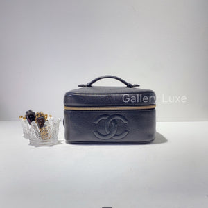 No.2343-Chanel Vintage Caviar Vanity Box
