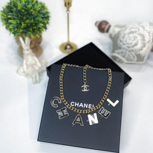 No.3682-Chanel Gold Metal Chanel Choker (Unused / 未使用品)