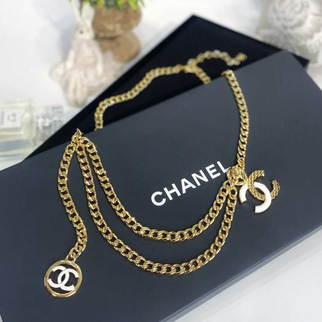 No.3715-Chanel Gold Metal & Resin Chain Belt (Brand New / 全新貨品)