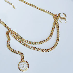 No.3715-Chanel Gold Metal & Resin Chain Belt (Brand New / 全新貨品)