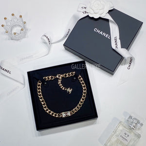 No.3484-Chanel Metal Crystal Necklace