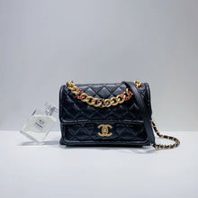 Charger l&#39;image dans la galerie, No.3799-Chanel Chain Leather Link In Flap Bag
