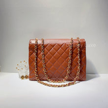 将图片加载到图库查看器，No.2633-Chanel Vintage Lambskin Maxi Jumbo Flap Bag
