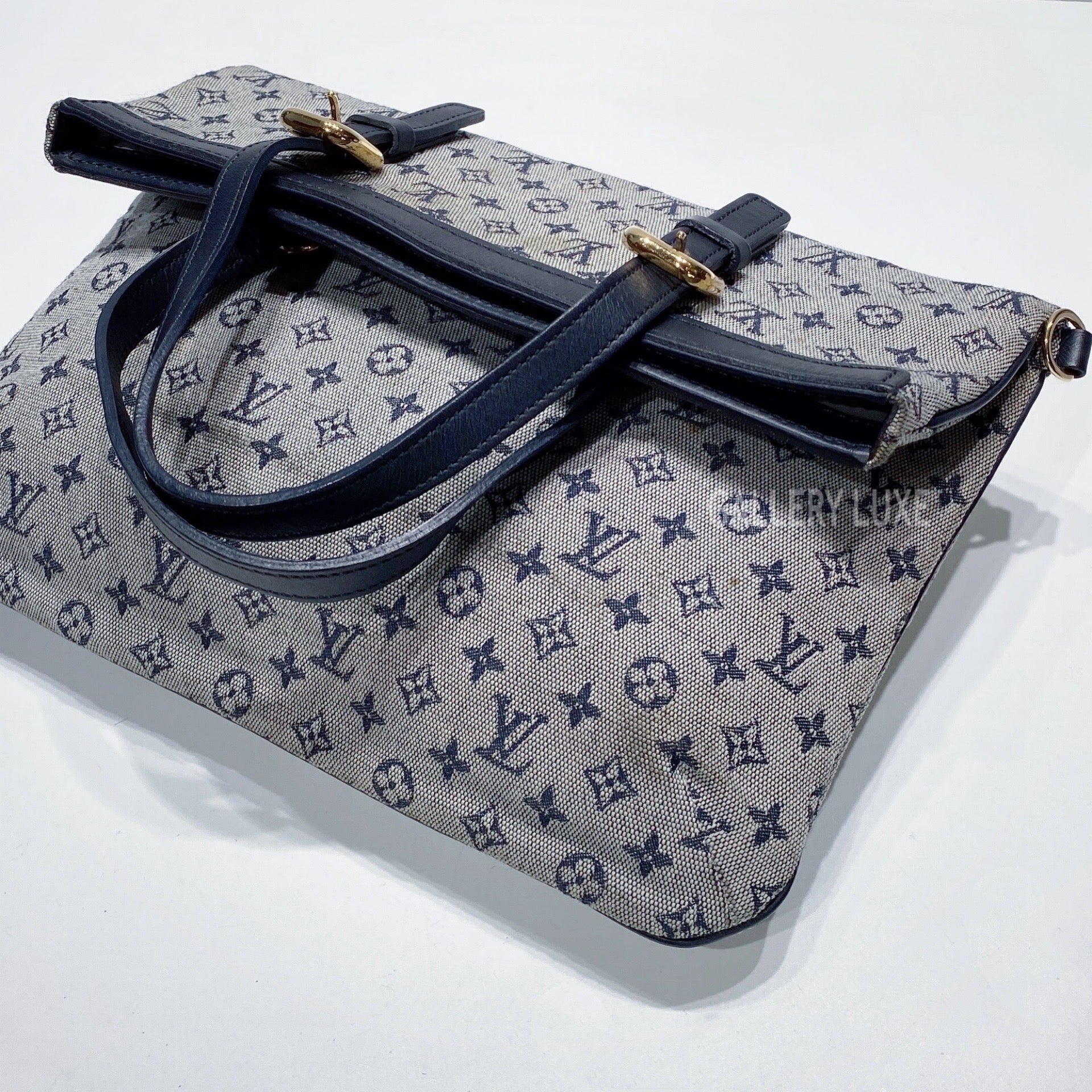 Louis Vuitton Purple Monogram Mini Lin Francoise Shoulder Bag w