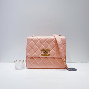 No.3549-Chanel Vintage Lambskin Turn-Lock Flap Bag