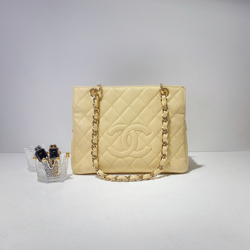 No.2342-Chanel Vintage Caviar Petite Timeless Tote Bag