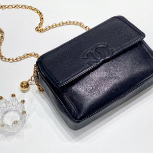 No.3430-Chanel Vintage Caviar Camera Bag