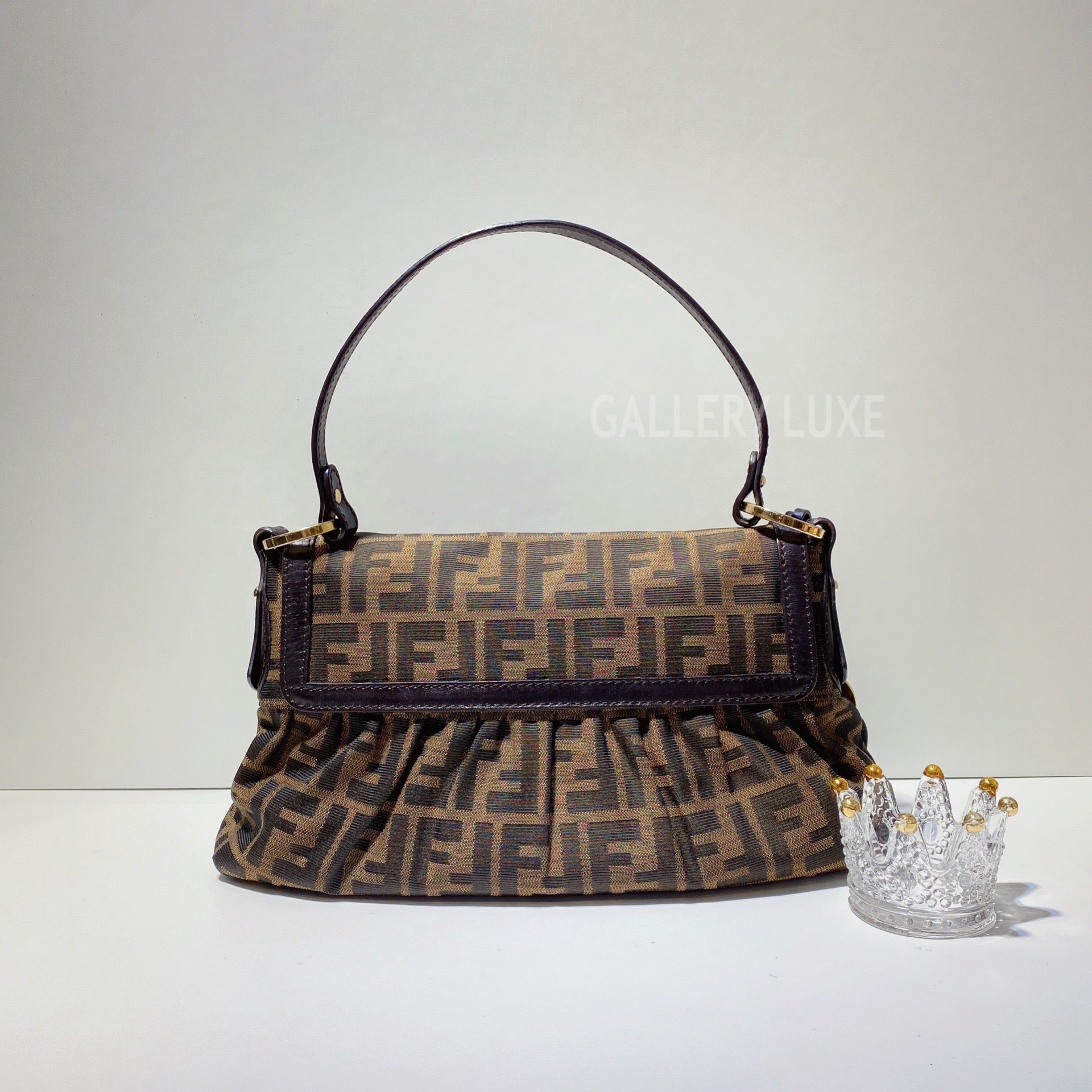 fendi tobacco zucca canvas and Patent Leather To You Convertible Clutch Bag at 1stDibs Single interior zip pocket Fendi Tobacco Zucca Coated Canvas