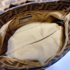 No.2960-Fendi Tobacco Zucca Canvas Shoulder Bag