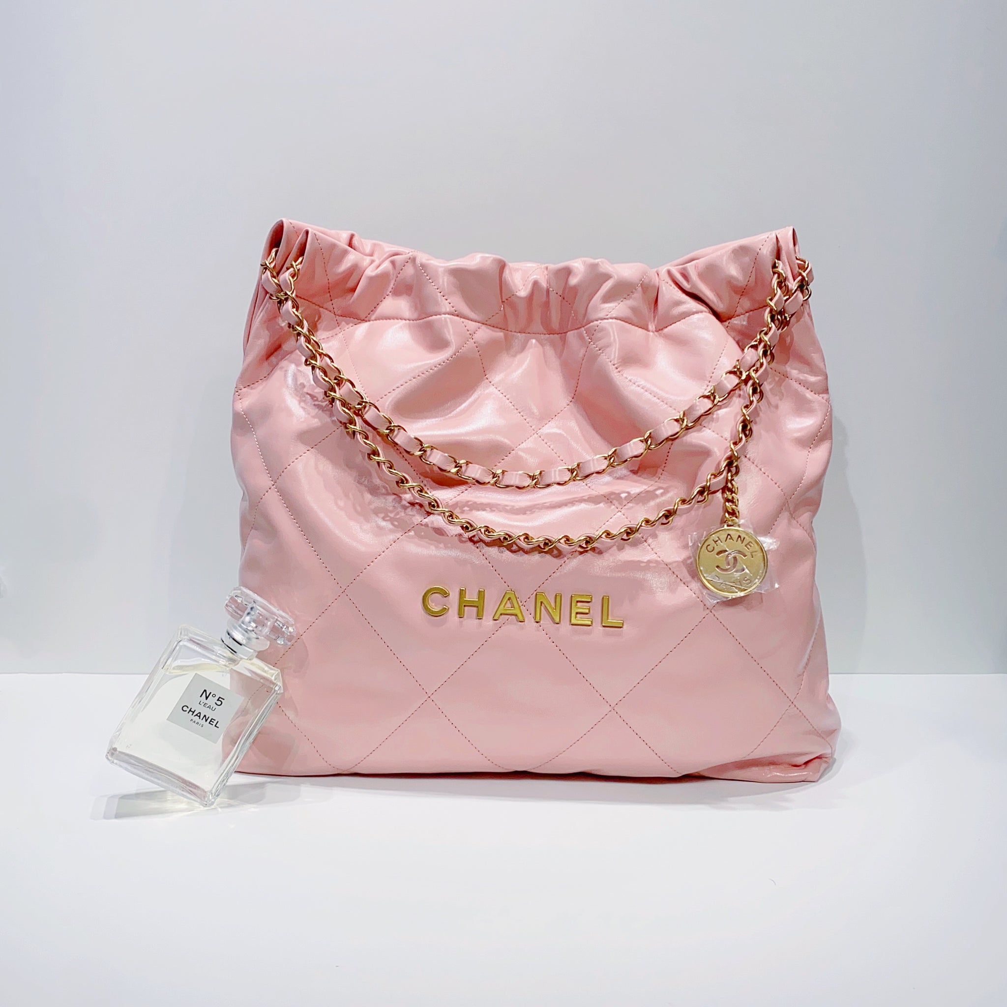 Chanel 22 Bag Mini - Pink GHW