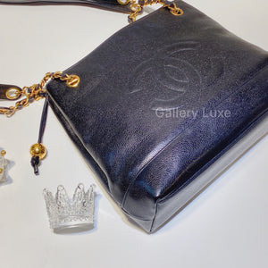 No.2658-Chanel Vintage Caviar Tote Bag