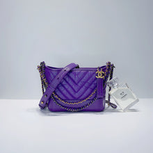 Load image into Gallery viewer, No.3688-Chanel Small Chevron Gabrielle Hobo Bag
