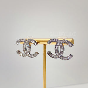 No.2982-Chanel Crystal Classic Coco Mark Earrings (Brand New / 全新)