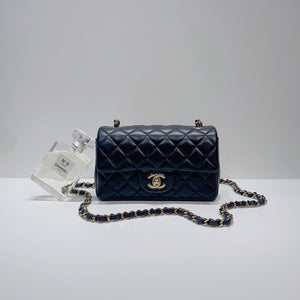 No.3818-Chanel Lambskin Rectangular Classic Flap Mini 20cm