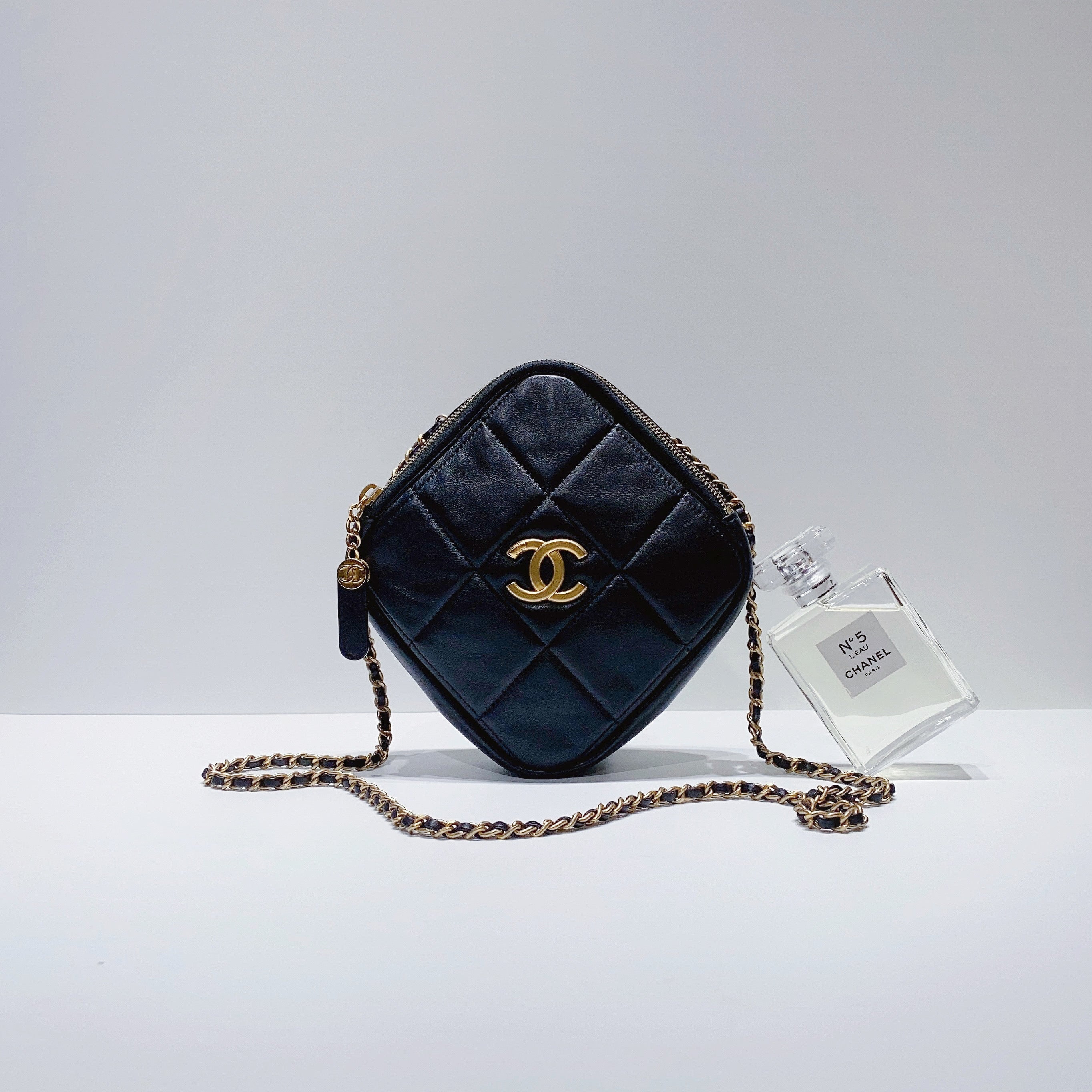 Chanel Diamond CC Wallet On Chain WOC Crossbody Bag