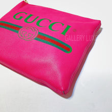 画像をギャラリービューアに読み込む, No.001186-Gucci Print Leather Medium Portfolio (Unused / 未使用品)
