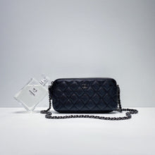 이미지를 갤러리 뷰어에 로드 , No.3442-Chanel Caviar Timeless Classic Phone Holder With On Chain
