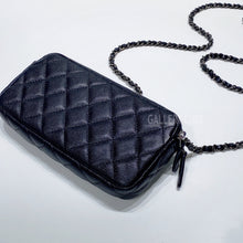 이미지를 갤러리 뷰어에 로드 , No.3442-Chanel Caviar Timeless Classic Phone Holder With On Chain
