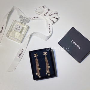 No.3255-Chanel Coco Mark Drop Pearl Earrings