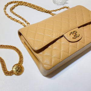 No.3139-Chanel Vintage Caviar Classic Flap Bag 25cm