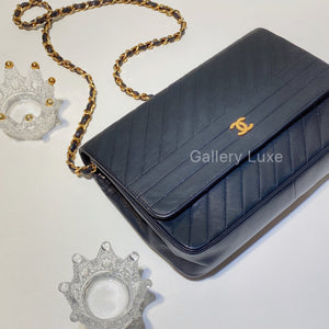 No.2677-Chanel Vintage Lambskin Single Flap Bag