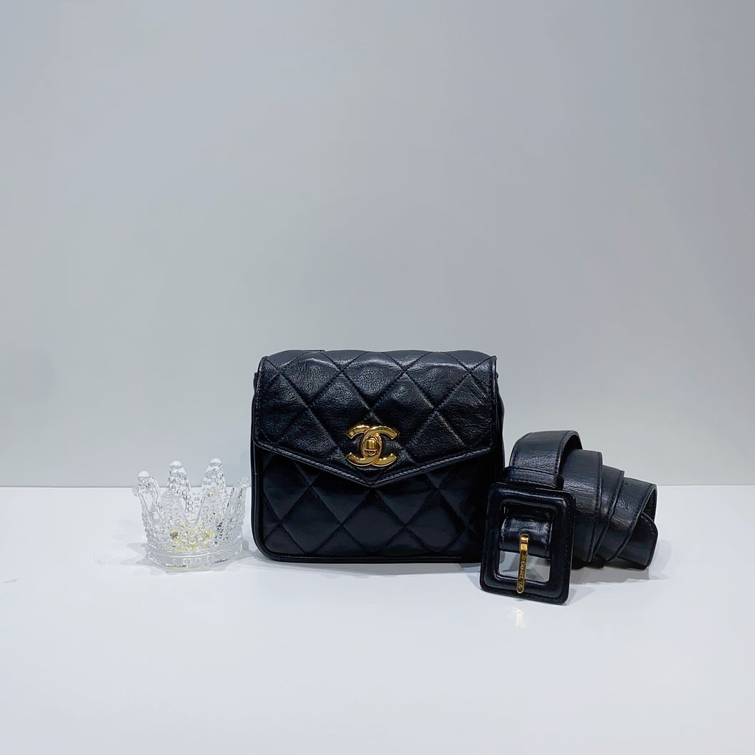 No.3828-Chanel Vintage Square Belt Bag