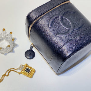 No.2678-Chanel Vintage Caviar Vanity Case