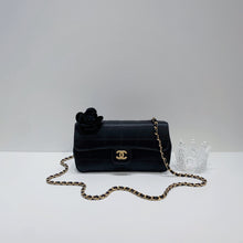 Load image into Gallery viewer, No.3827-Chanel Vintage Satin Camellia Mini Flap Bag
