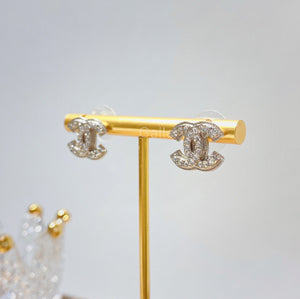 No.2614-Chanel Crystal Classic CC Earrings