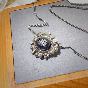 No.2650-Chanel Black Stone Necklace