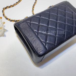 No.3004-Chanel Vintage Caviar Diana Bag 25cm with Backpocket