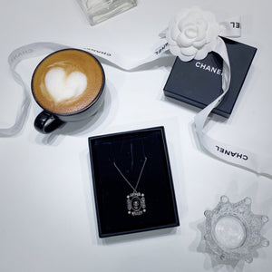 No.001314-3-Chanel Metal Crystal & Pearl Necklace
