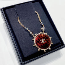 将图片加载到图库查看器，No.001316-2-Chanel Gold Metal Round Necklace
