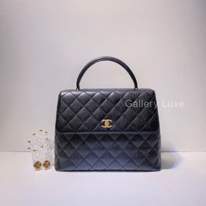 No.2871-Chanel Vintage Caviar Kelly Handle Bag