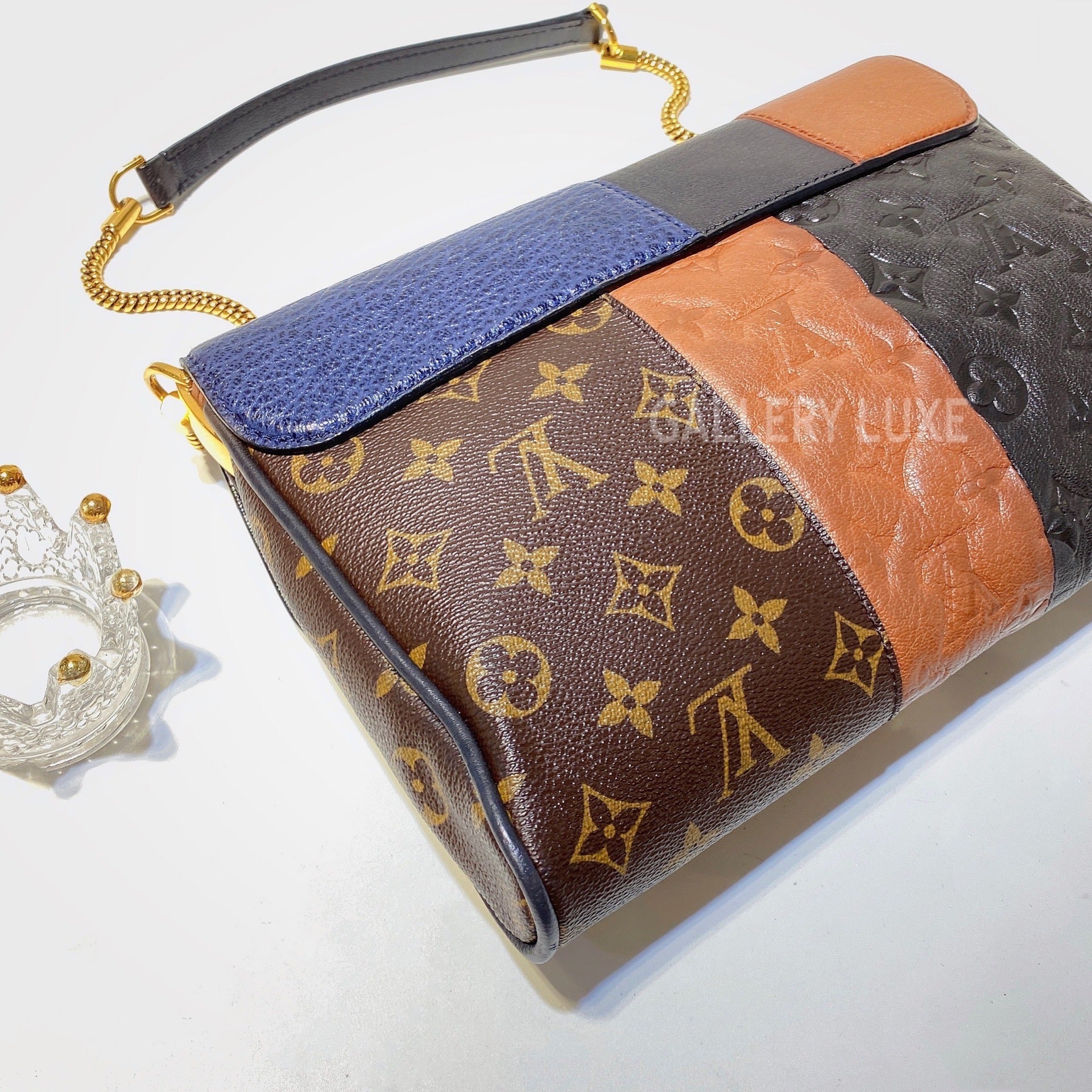 Louis Vuitton Marine Monogram Leather Limited Edition Blocks Plate Bag For  Sale at 1stDibs