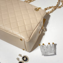 将图片加载到图库查看器，No.2316-Chanel Vintage Caviar Petite Timeless Tote Bag
