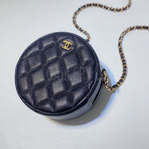 No.3268-Chanel Caviar Timeless Classic Clutch With Chain