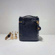 Load image into Gallery viewer, No.2445-Chanel Vintage Caviar Black Vanity Case
