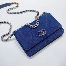 Load image into Gallery viewer, No.001345-Chanel Denim 19 Wallet On Chain (Brand New / 全新貨品)
