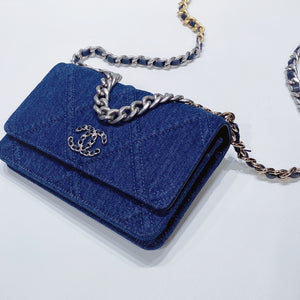 No.001345-Chanel Denim 19 Wallet On Chain (Brand New / 全新貨品)